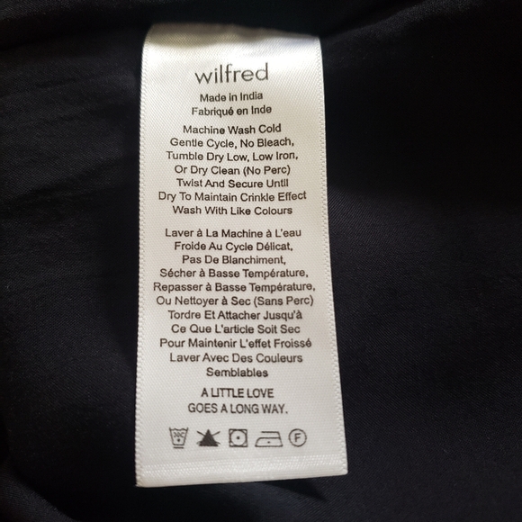 Wilfred Honoree black midi dress sz M - Picture 13 of 14